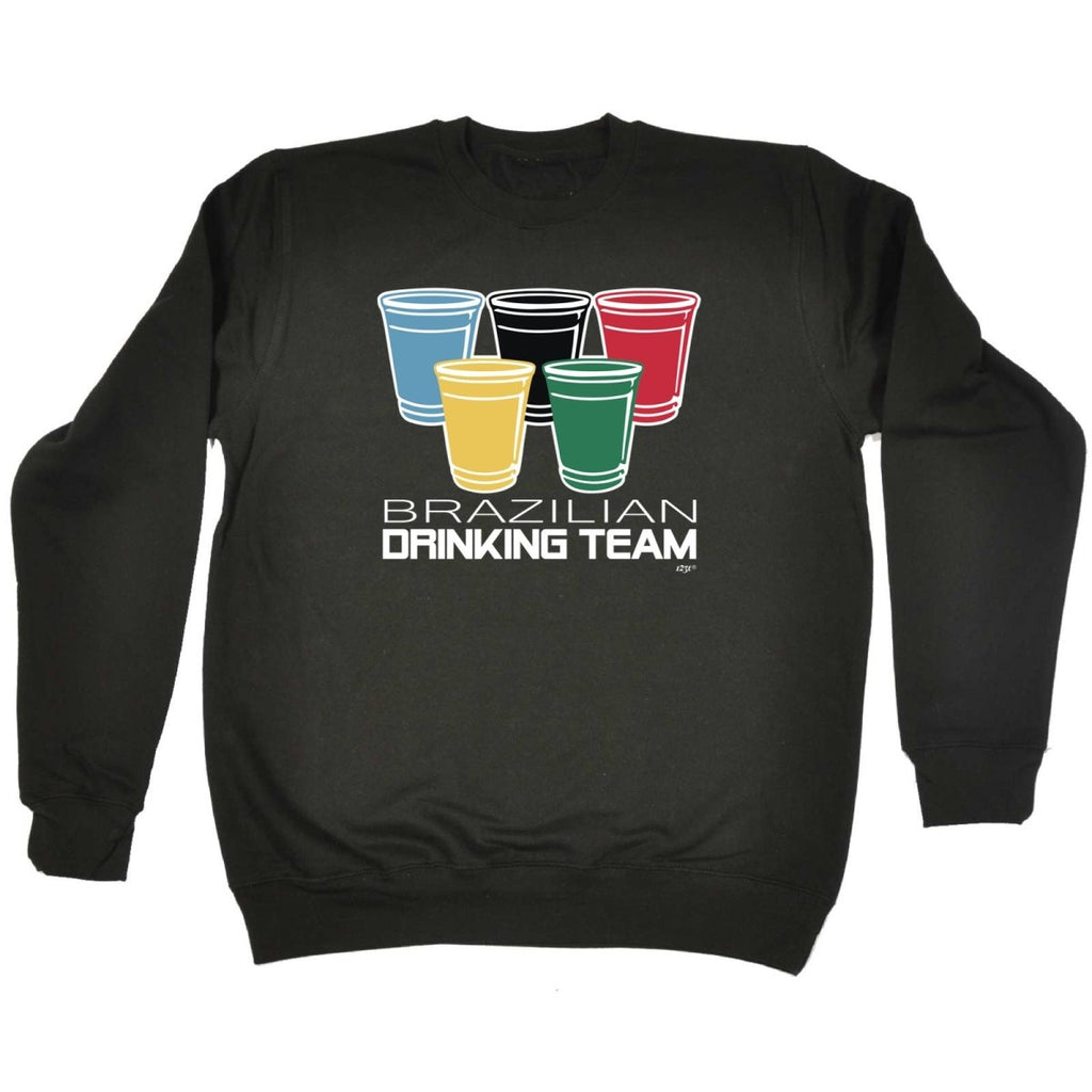 Alcohol Brazilian Drinking Team Glasses - Funny Novelty Sweatshirt - 123t Australia | Funny T-Shirts Mugs Novelty Gifts
