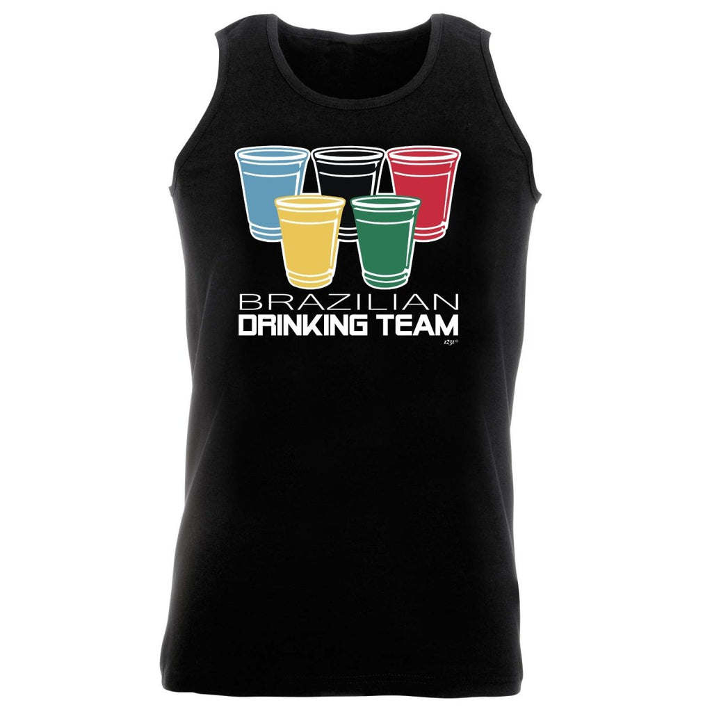 Alcohol Brazilian Drinking Team Glasses - Funny Novelty Vest Singlet Unisex Tank Top - 123t Australia | Funny T-Shirts Mugs Novelty Gifts