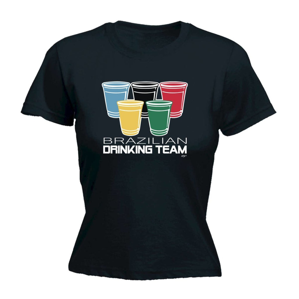 Alcohol Brazilian Drinking Team Glasses - Funny Novelty Womens T-Shirt T Shirt Tshirt - 123t Australia | Funny T-Shirts Mugs Novelty Gifts