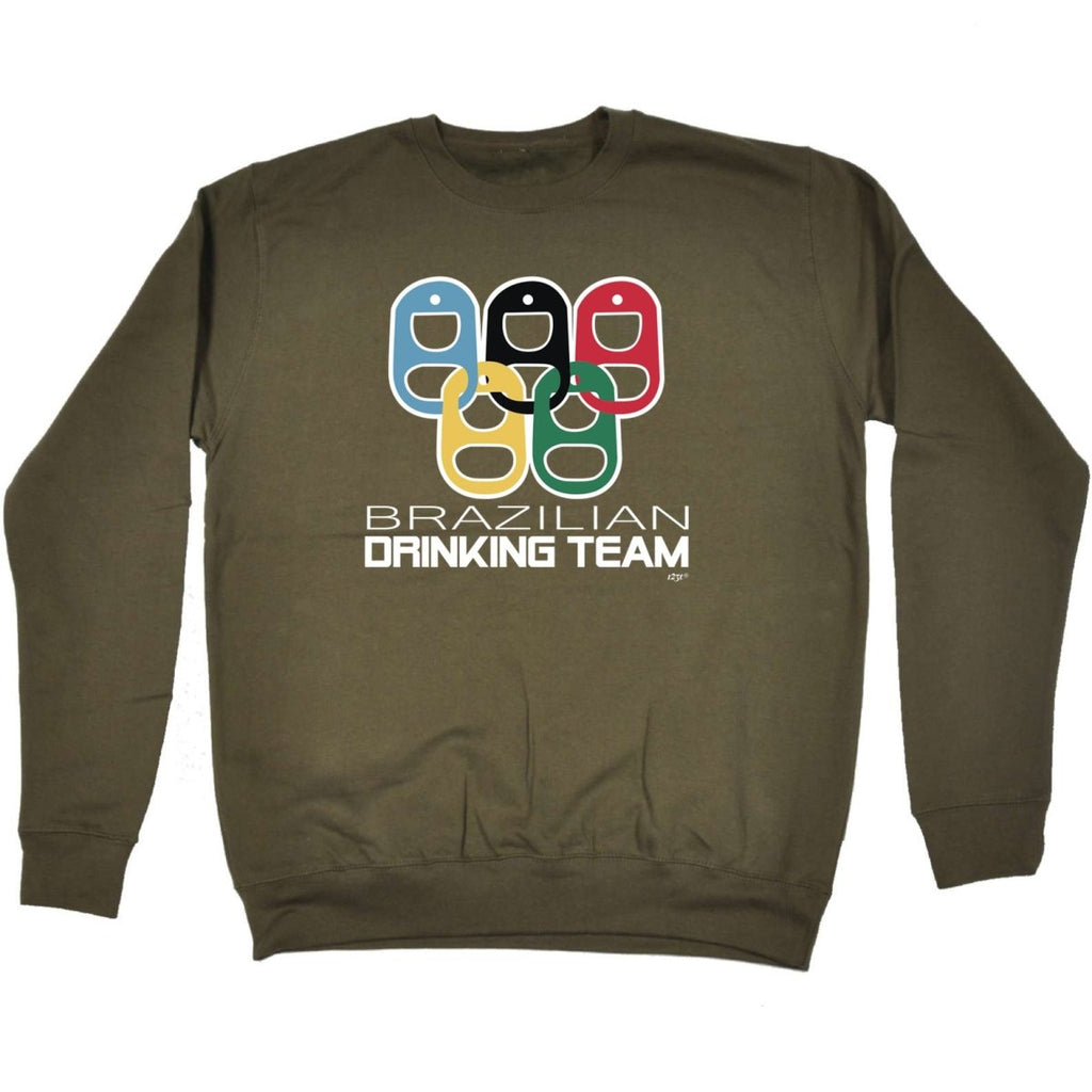 Alcohol Brazilian Drinking Team Rings - Funny Novelty Sweatshirt - 123t Australia | Funny T-Shirts Mugs Novelty Gifts
