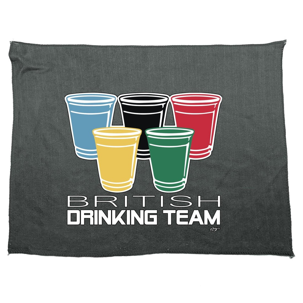 Alcohol British Drinking Team Glasses - Funny Novelty Soft Sport Microfiber Towel - 123t Australia | Funny T-Shirts Mugs Novelty Gifts
