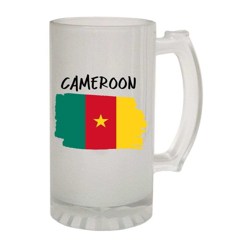Alcohol Cameroon Country Flag Nationality - Beer Stein - 123t Australia | Funny T-Shirts Mugs Novelty Gifts