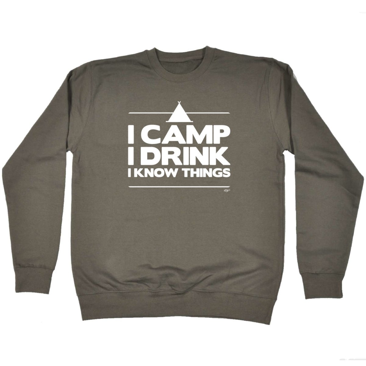 Alcohol Camping Camp Drink Know Things - Funny Novelty Sweatshirt - 123t Australia | Funny T-Shirts Mugs Novelty Gifts
