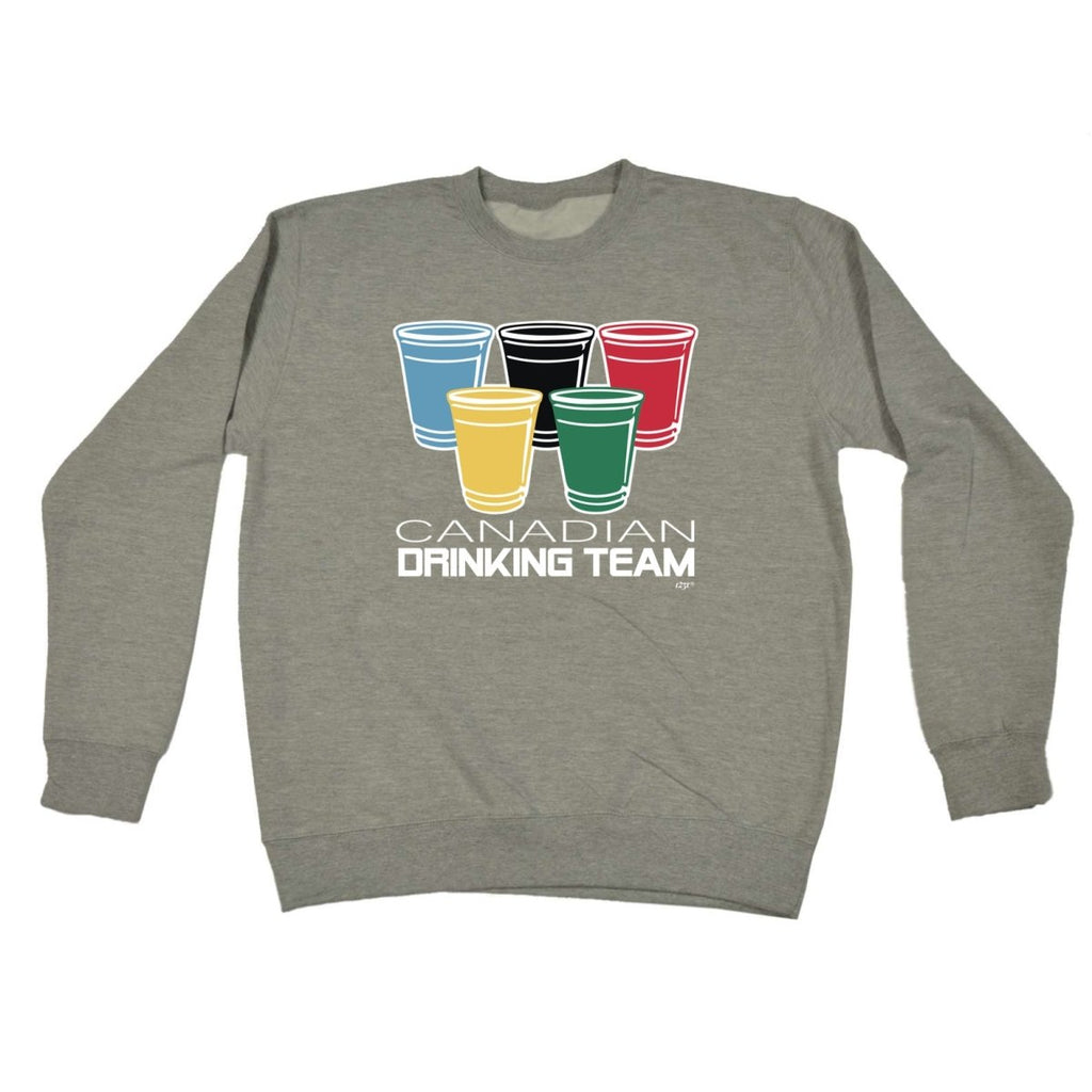 Alcohol Canadian Drinking Team Glasses - Funny Novelty Sweatshirt - 123t Australia | Funny T-Shirts Mugs Novelty Gifts