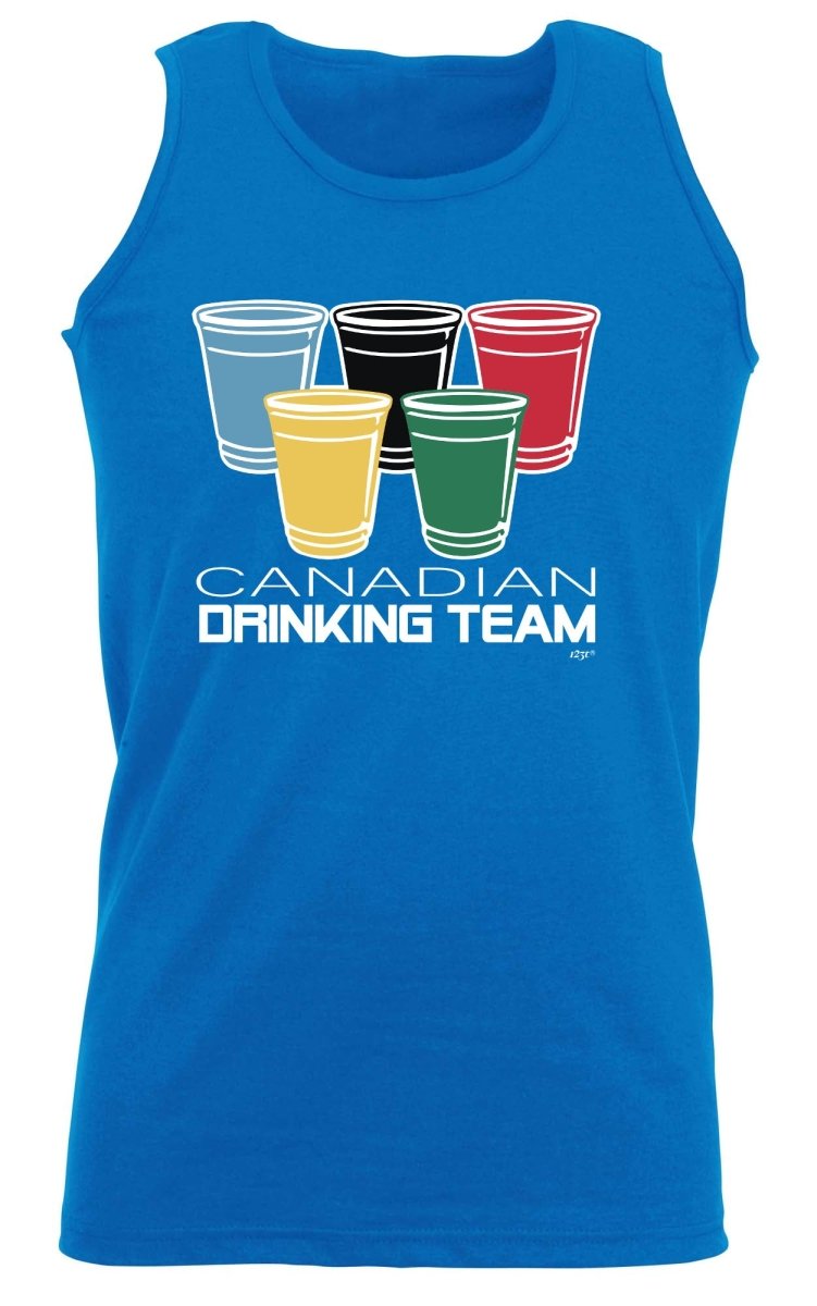 Alcohol Canadian Drinking Team Glasses - Funny Novelty Vest Singlet Unisex Tank Top - 123t Australia | Funny T-Shirts Mugs Novelty Gifts