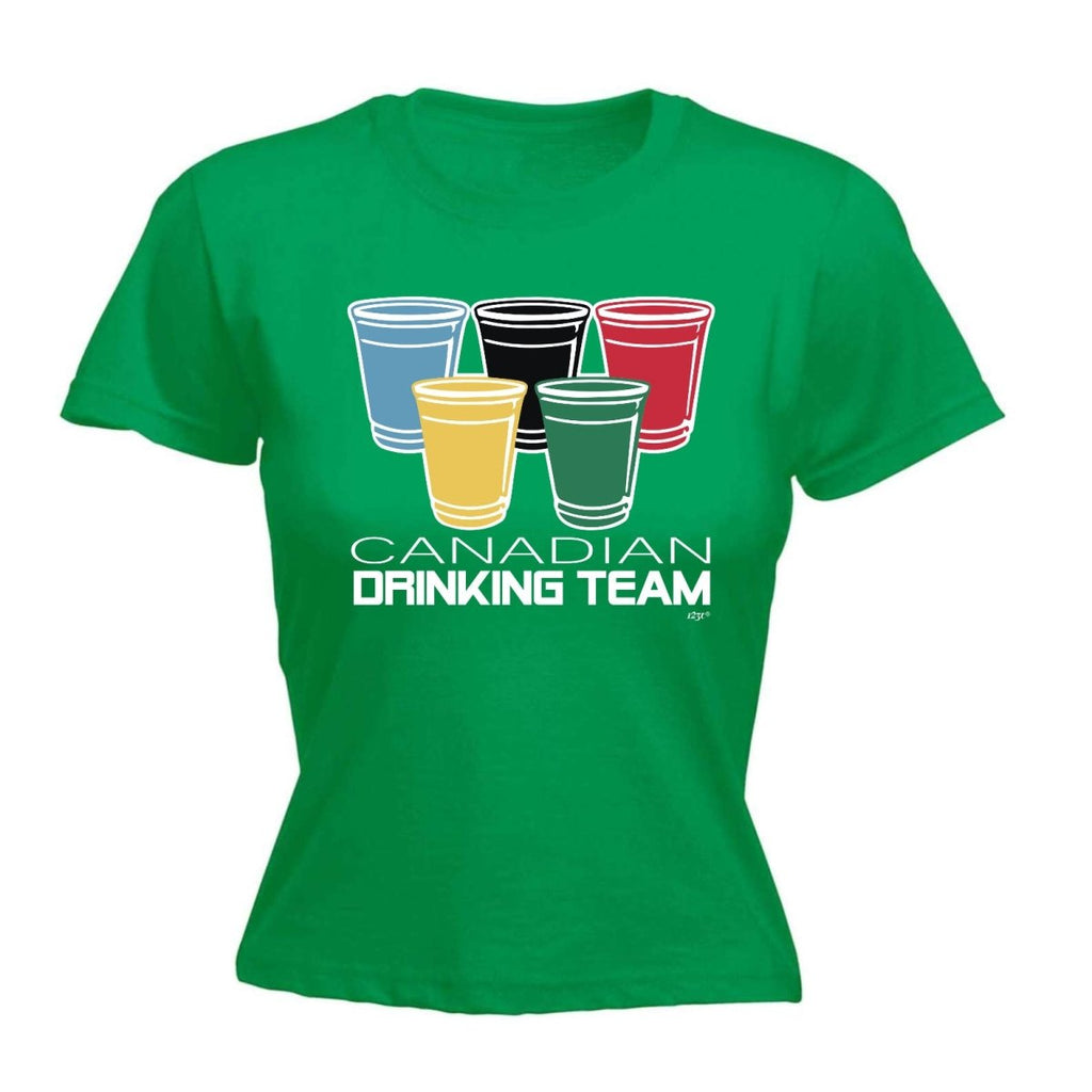 Alcohol Canadian Drinking Team Glasses - Funny Novelty Womens T-Shirt T Shirt Tshirt - 123t Australia | Funny T-Shirts Mugs Novelty Gifts