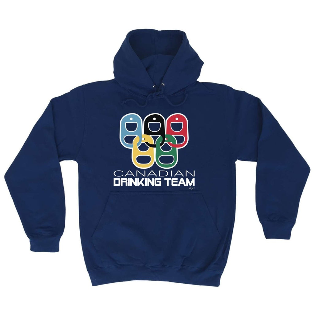 Alcohol Canadian Drinking Team Rings - Funny Novelty Hoodies Hoodie - 123t Australia | Funny T-Shirts Mugs Novelty Gifts