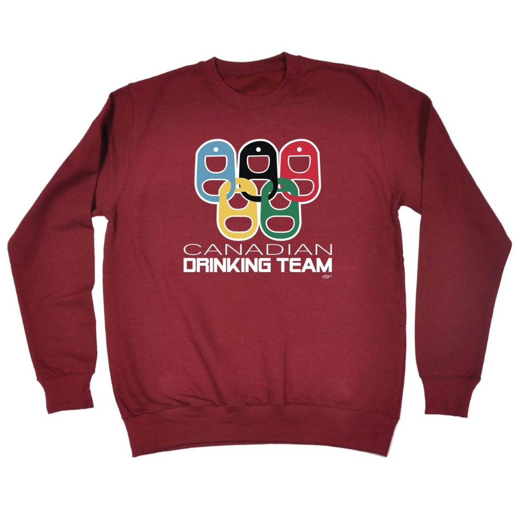 Alcohol Canadian Drinking Team Rings - Funny Novelty Sweatshirt - 123t Australia | Funny T-Shirts Mugs Novelty Gifts