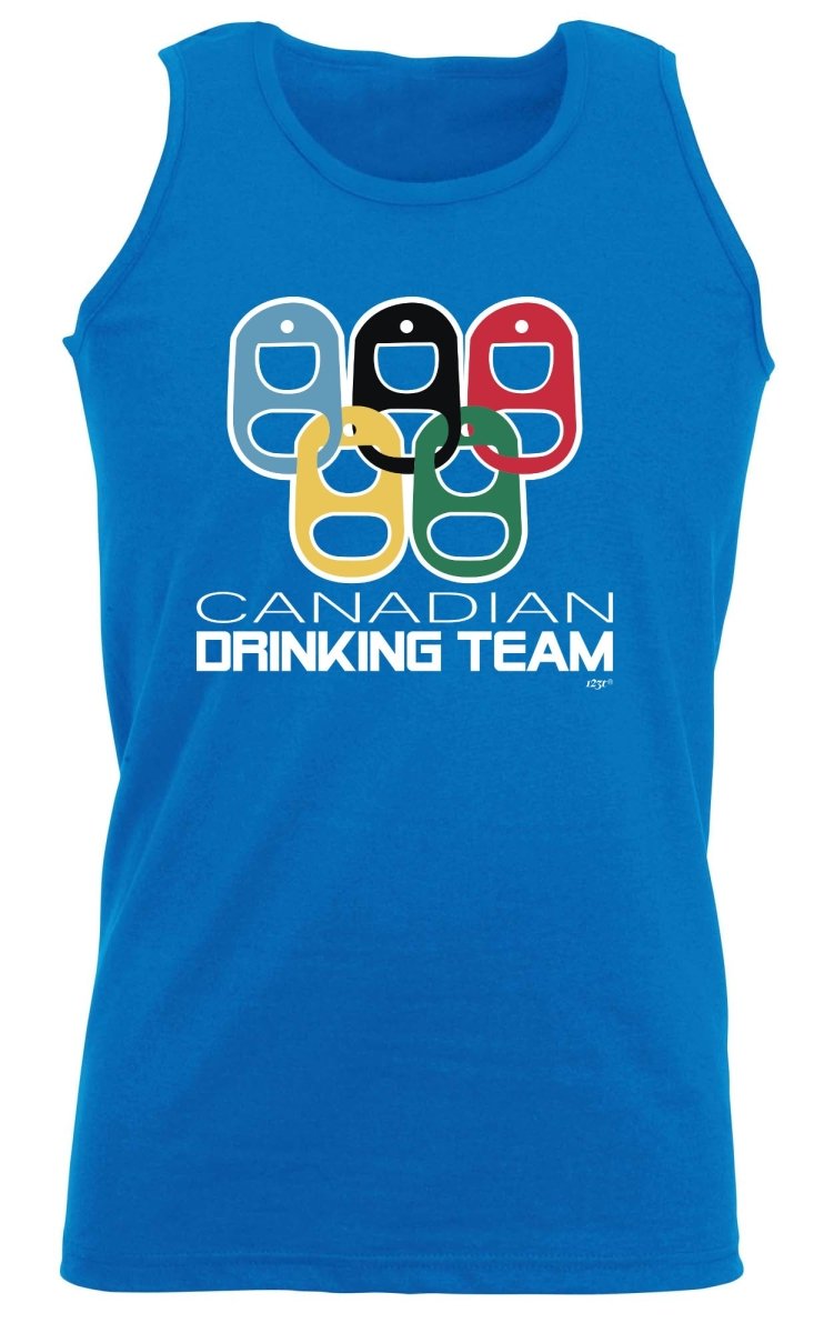 Alcohol Canadian Drinking Team Rings - Funny Novelty Vest Singlet Unisex Tank Top - 123t Australia | Funny T-Shirts Mugs Novelty Gifts