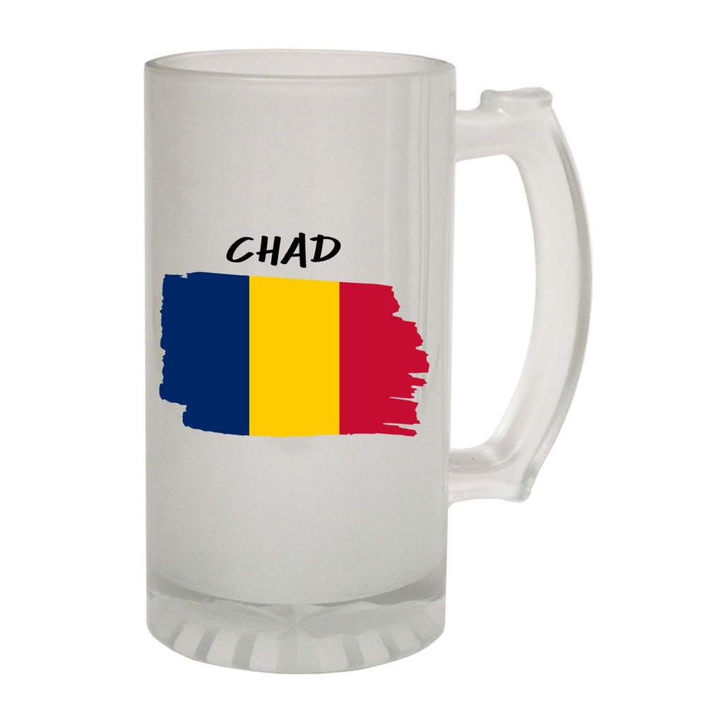 Alcohol Chad Country Flag Nationality - Beer Stein - 123t Australia | Funny T-Shirts Mugs Novelty Gifts
