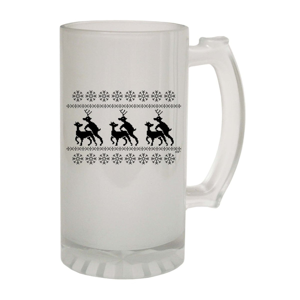 Alcohol Christmas Reindeer Humping Jumper - Funny Novelty Beer Stein - 123t Australia | Funny T-Shirts Mugs Novelty Gifts