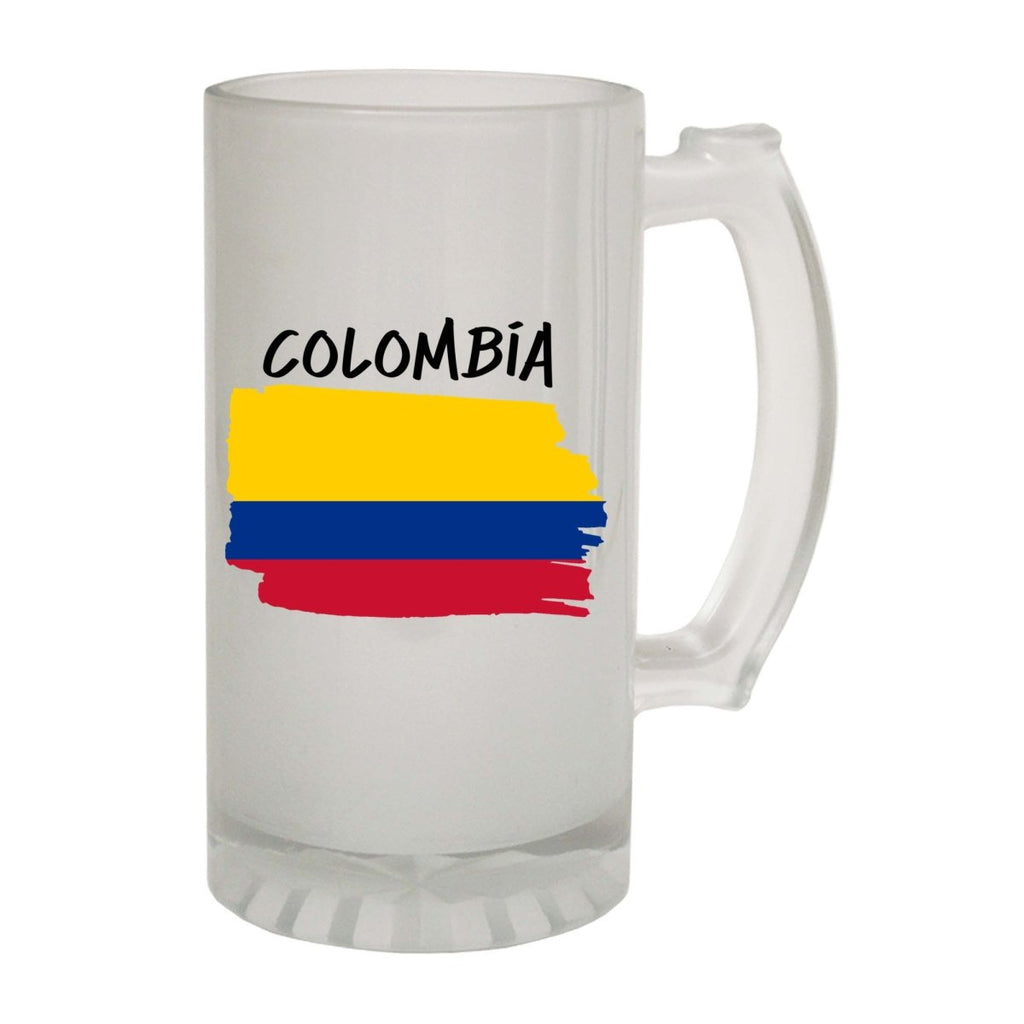 Alcohol Colombia Country Flag Nationality - Beer Stein - 123t Australia | Funny T-Shirts Mugs Novelty Gifts