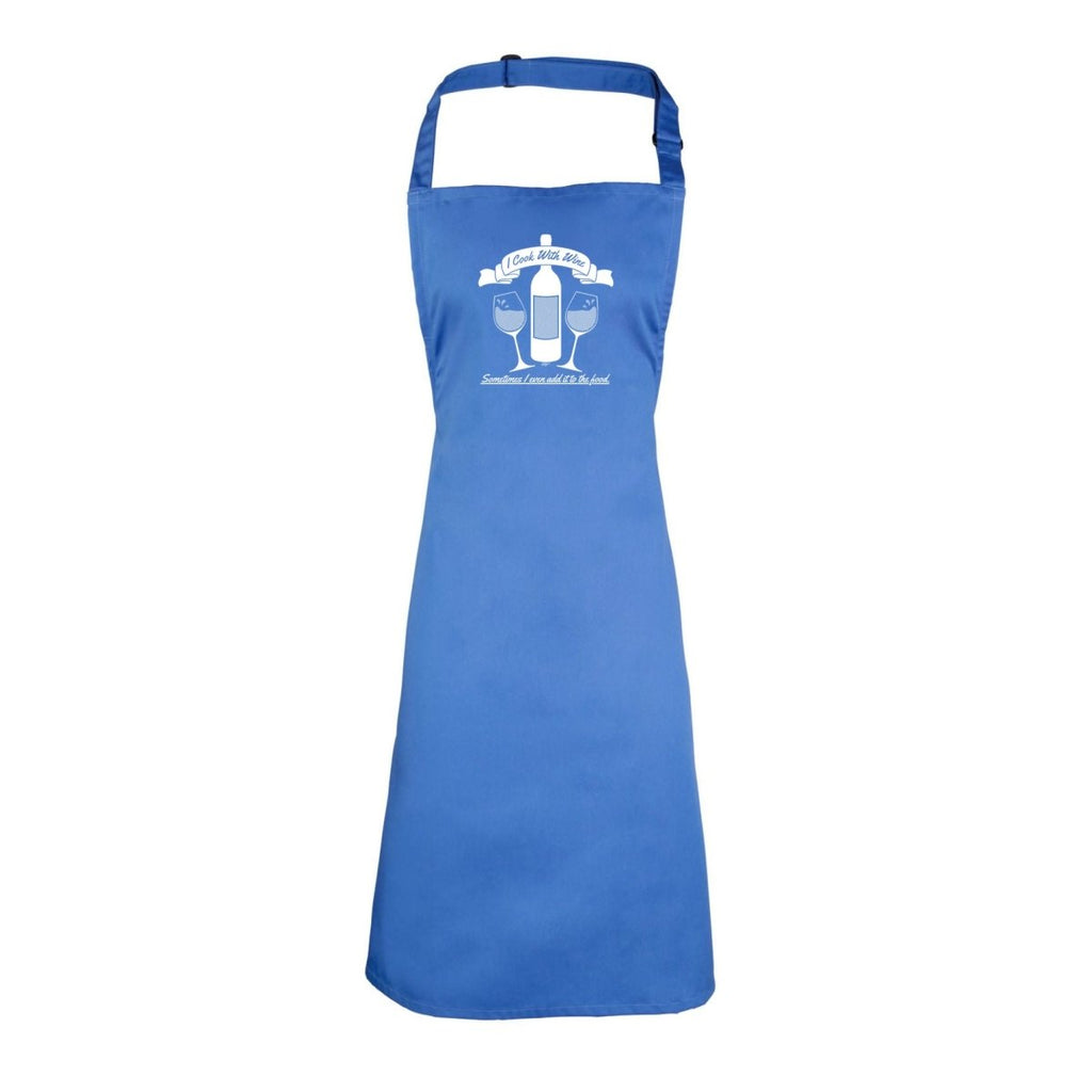 Alcohol Cook With Wine - Funny Novelty Kitchen Adult Apron - 123t Australia | Funny T-Shirts Mugs Novelty Gifts