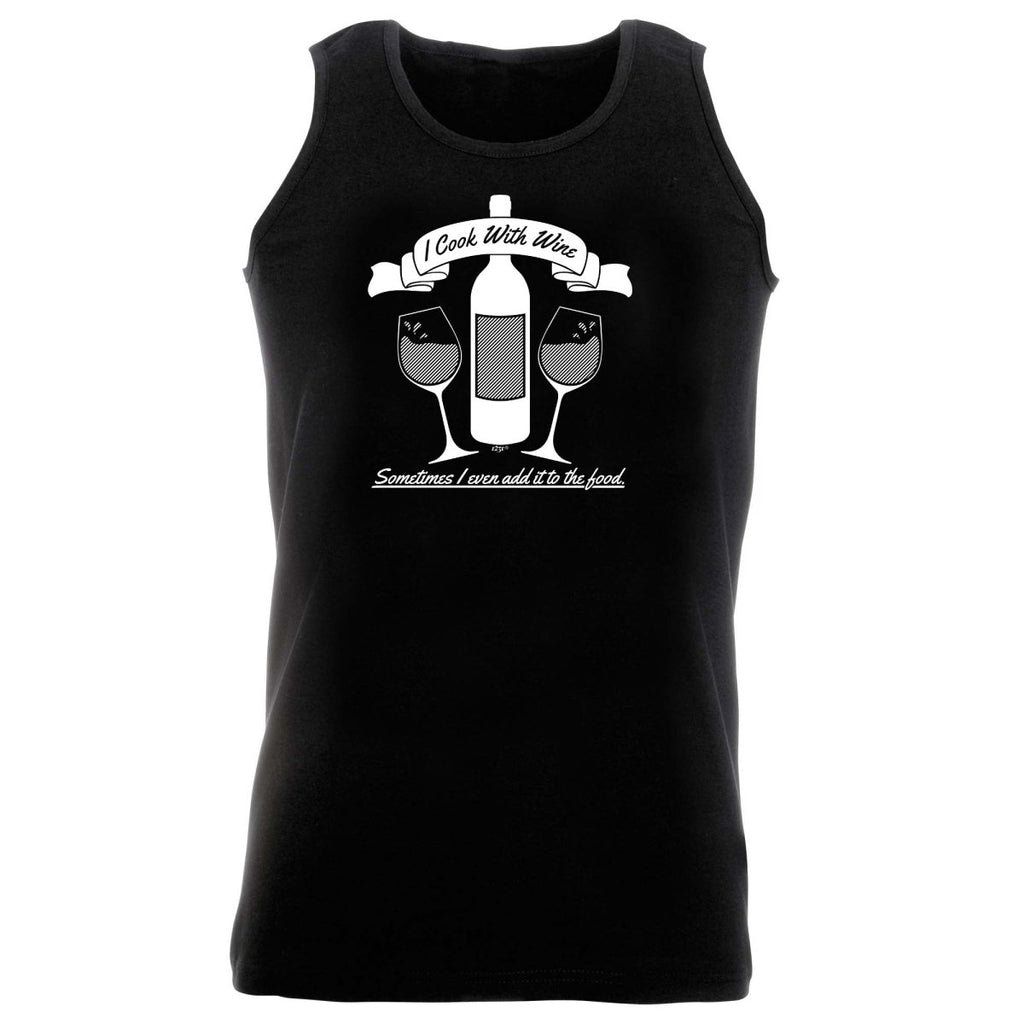 Alcohol Cook With Wine - Funny Novelty Vest Singlet Unisex Tank Top - 123t Australia | Funny T-Shirts Mugs Novelty Gifts