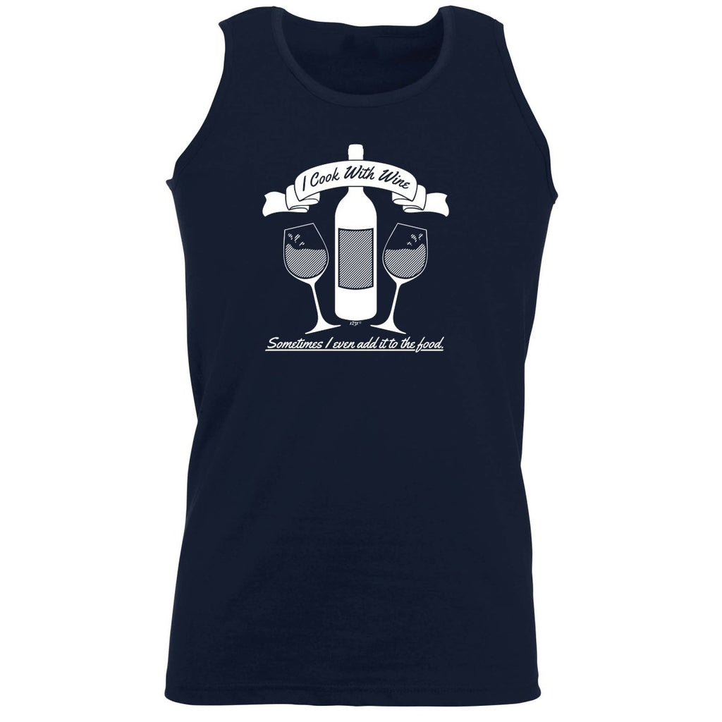 Alcohol Cook With Wine - Funny Novelty Vest Singlet Unisex Tank Top - 123t Australia | Funny T-Shirts Mugs Novelty Gifts