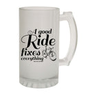 Alcohol Cycling Rltw A Good Ride Fixes Everything - Funny Novelty Beer Stein - 123t Australia | Funny T-Shirts Mugs Novelty Gifts