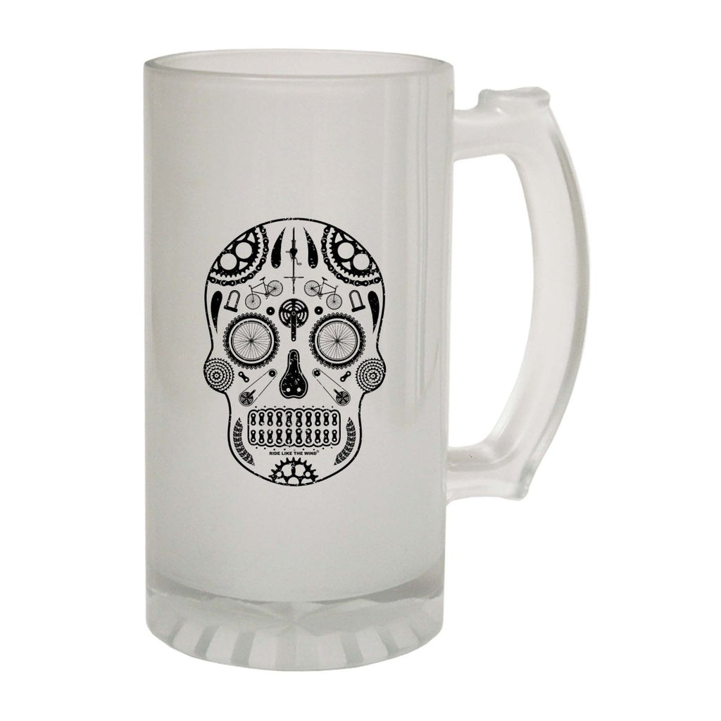 Alcohol Cycling Rltw Candy Skull Bike Parts - Funny Novelty Beer Stein - 123t Australia | Funny T-Shirts Mugs Novelty Gifts