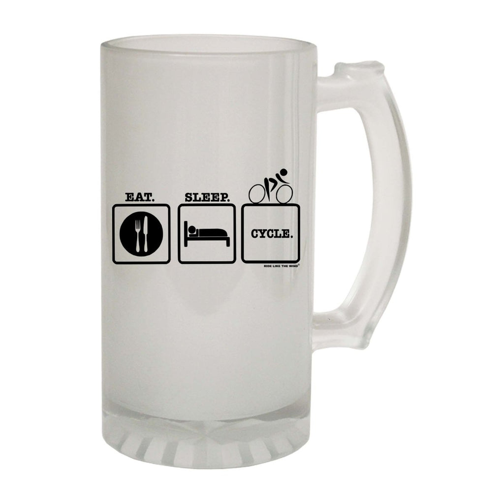 Alcohol Cycling Rltw Eat Sleep Cycle - Funny Novelty Beer Stein - 123t Australia | Funny T-Shirts Mugs Novelty Gifts