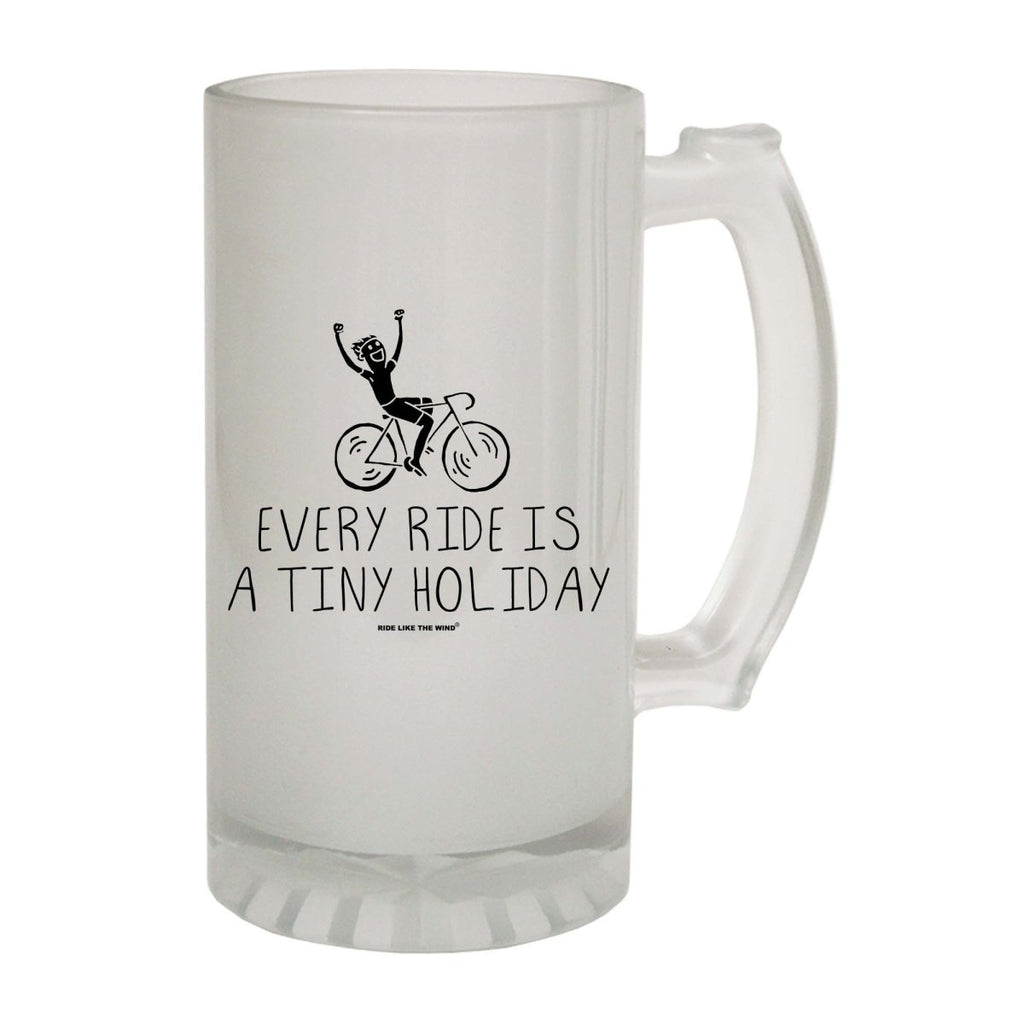 Alcohol Cycling Rltw Every Ride Is A Tiny Holiday - Funny Novelty Beer Stein - 123t Australia | Funny T-Shirts Mugs Novelty Gifts