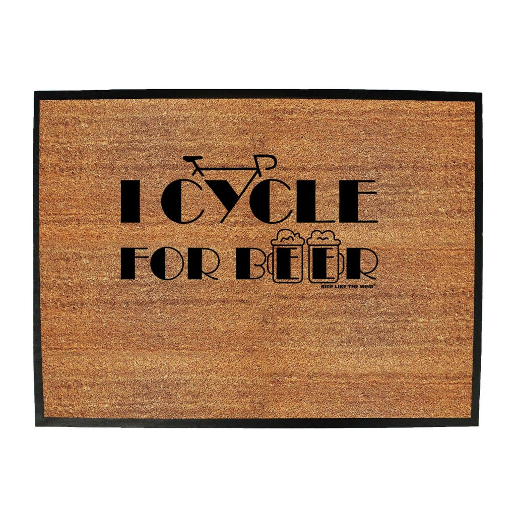 Alcohol Cycling Rltw I Cycle For Beer - Funny Novelty Doormat Man Cave Floor mat - 123t Australia | Funny T-Shirts Mugs Novelty Gifts