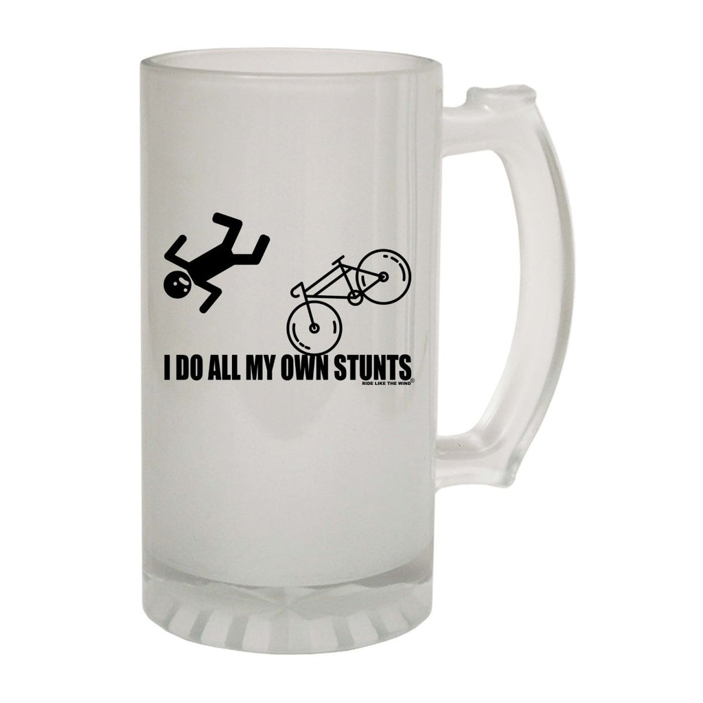 Alcohol Cycling Rltw I Do All My Own Stunts Cycle New - Funny Novelty Beer Stein - 123t Australia | Funny T-Shirts Mugs Novelty Gifts