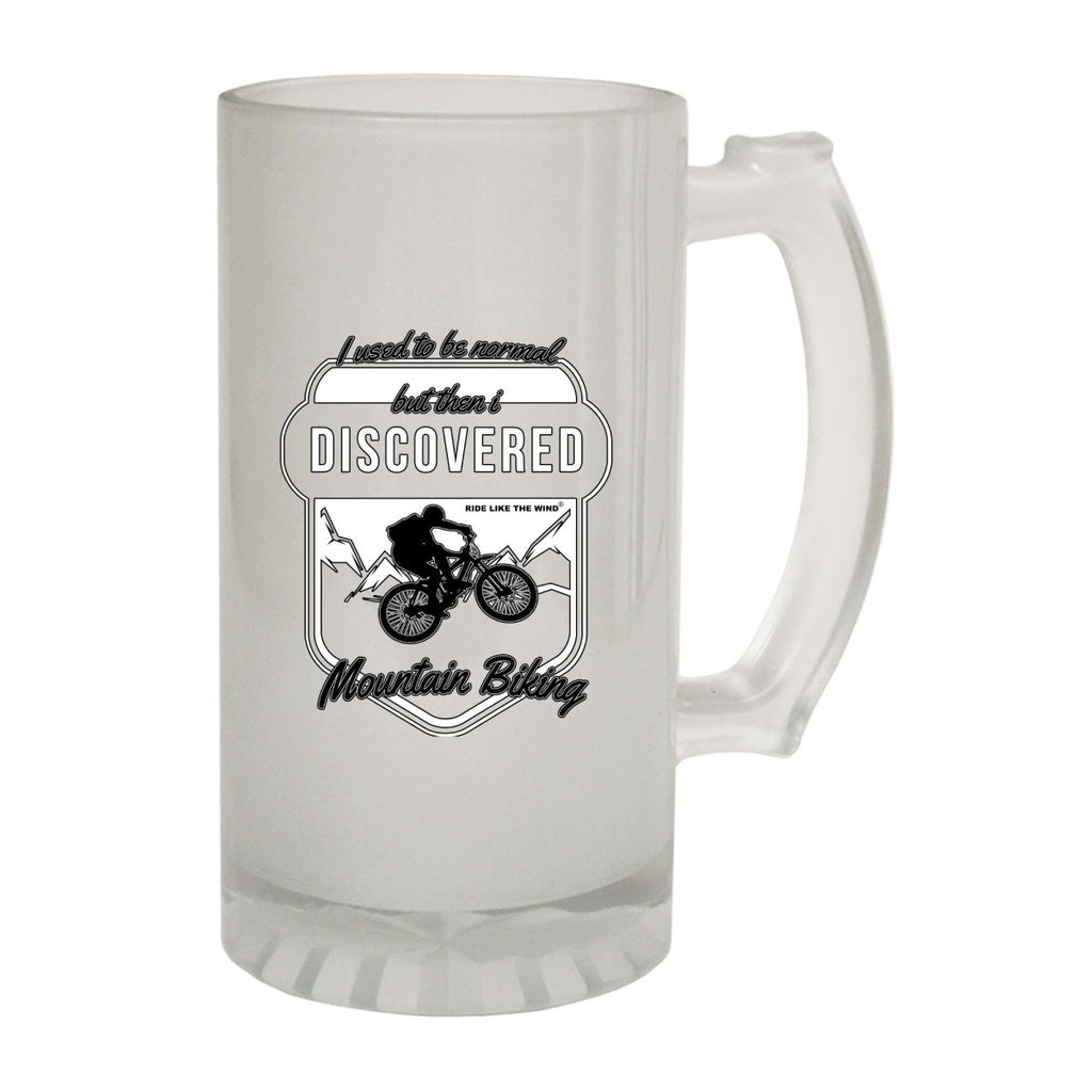 Alcohol Cycling Rltw I Used To Be Normal Mountain Biking - Funny Novelty Beer Stein - 123t Australia | Funny T-Shirts Mugs Novelty Gifts