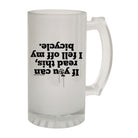 Alcohol Cycling Rltw If You Can Read This Bicycle - Funny Novelty Beer Stein - 123t Australia | Funny T-Shirts Mugs Novelty Gifts
