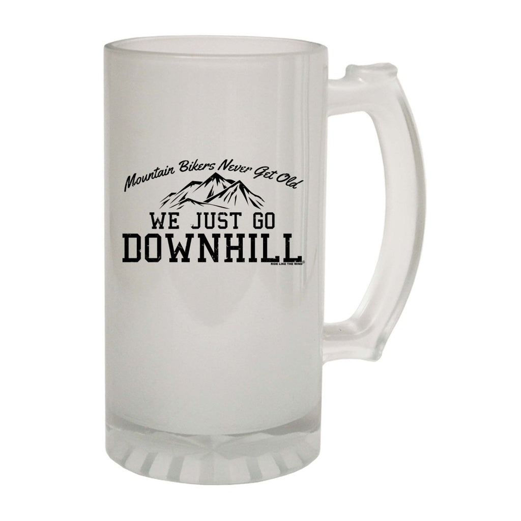 Alcohol Cycling Rltw Mountain Bikers Never Get Old Downhill - Funny Novelty Beer Stein - 123t Australia | Funny T-Shirts Mugs Novelty Gifts