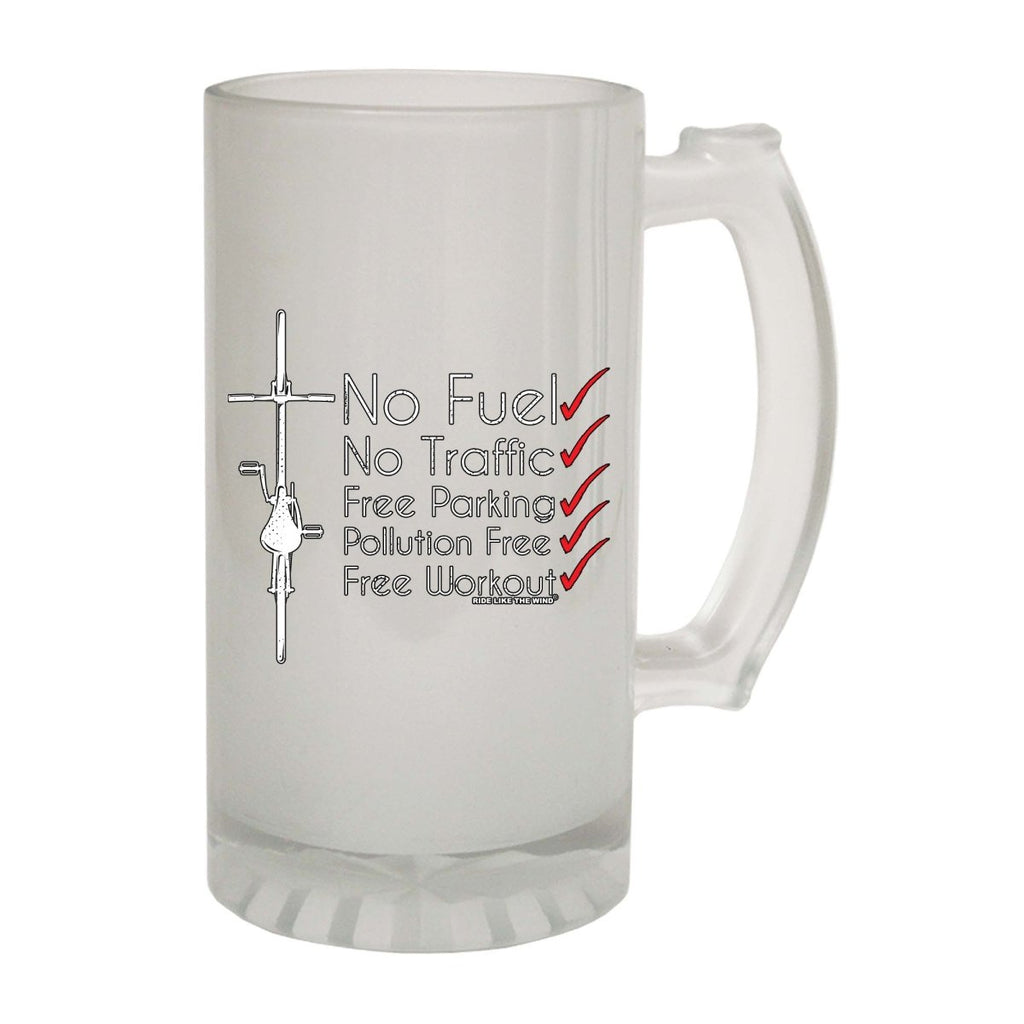 Alcohol Cycling Rltw No Fuel No Traffic - Funny Novelty Beer Stein - 123t Australia | Funny T-Shirts Mugs Novelty Gifts