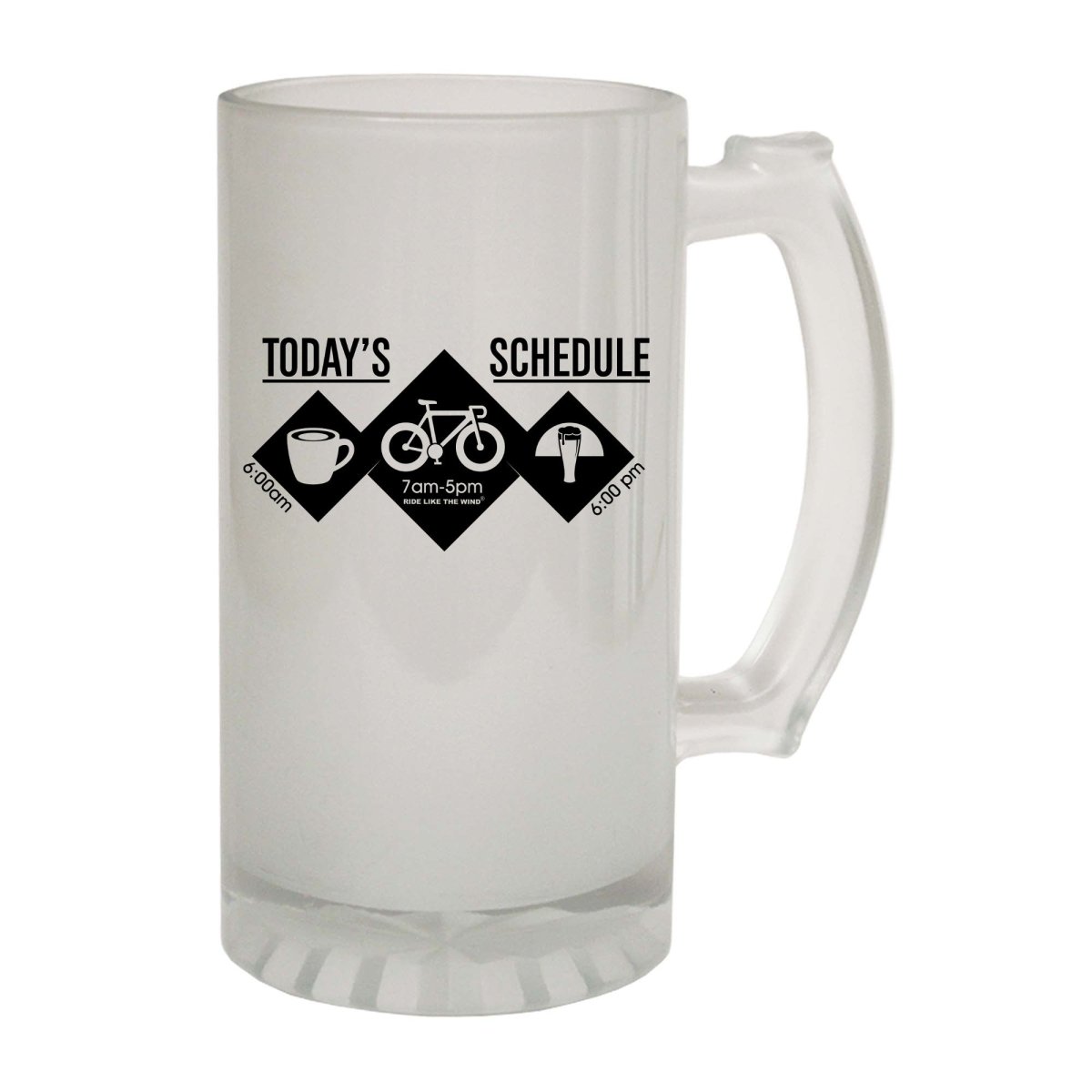Alcohol Cycling Rltw Todays Schedule - Funny Novelty Beer Stein - 123t Australia | Funny T-Shirts Mugs Novelty Gifts