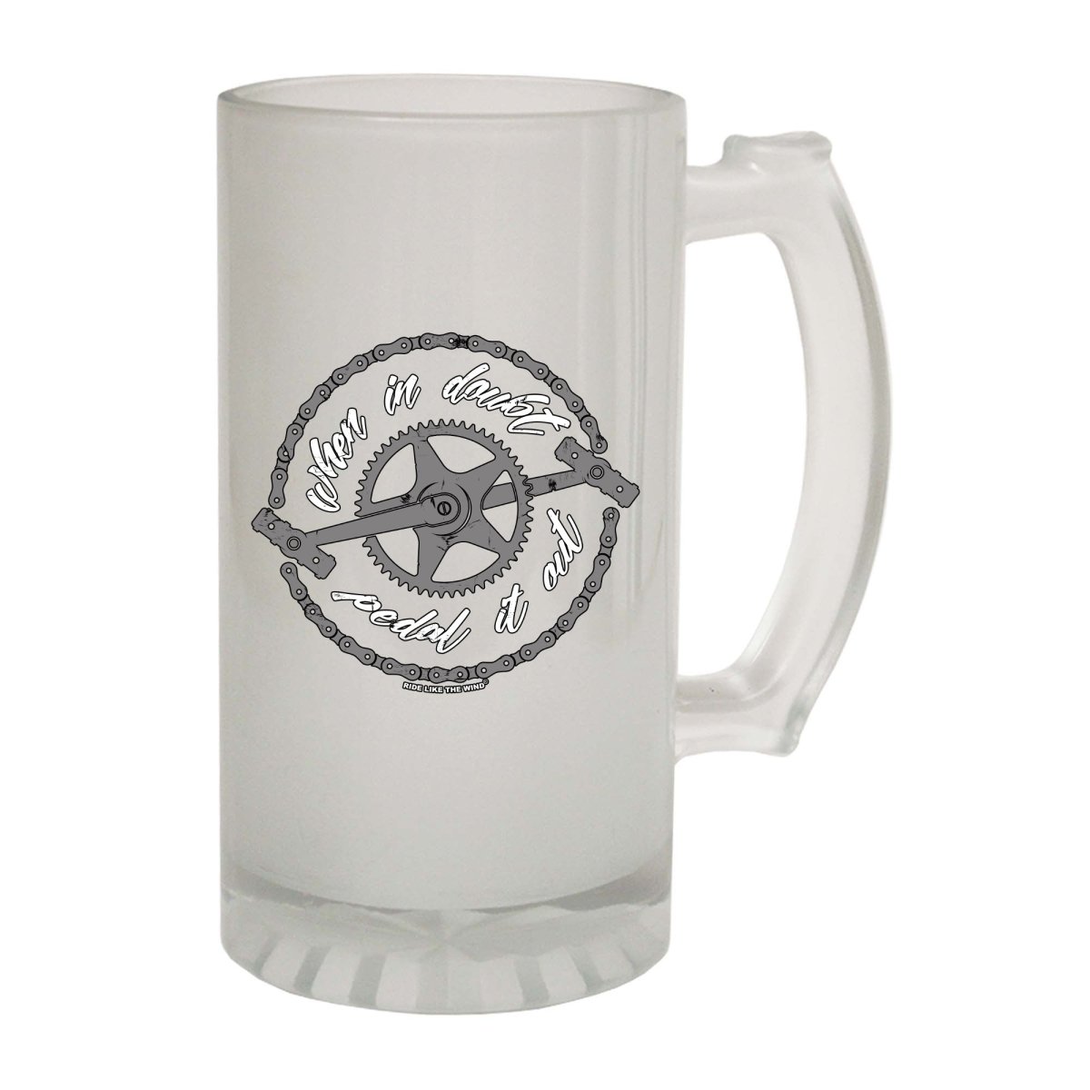 Alcohol Cycling Rltw When In Doubt Pedal It Out Gray Crank - Funny Novelty Beer Stein - 123t Australia | Funny T-Shirts Mugs Novelty Gifts