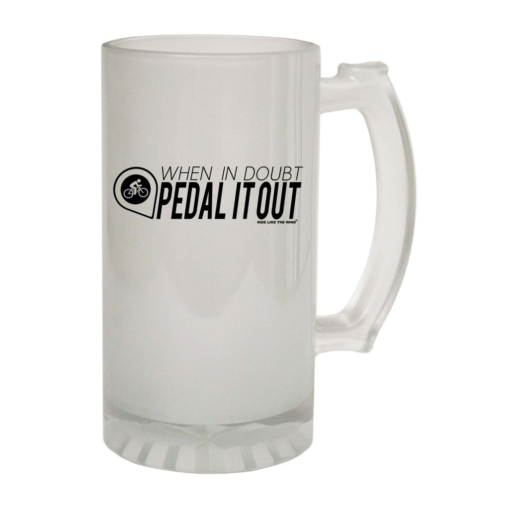 Alcohol Cycling Rltw When In Doubt Pedal It Out White - Funny Novelty Beer Stein - 123t Australia | Funny T-Shirts Mugs Novelty Gifts