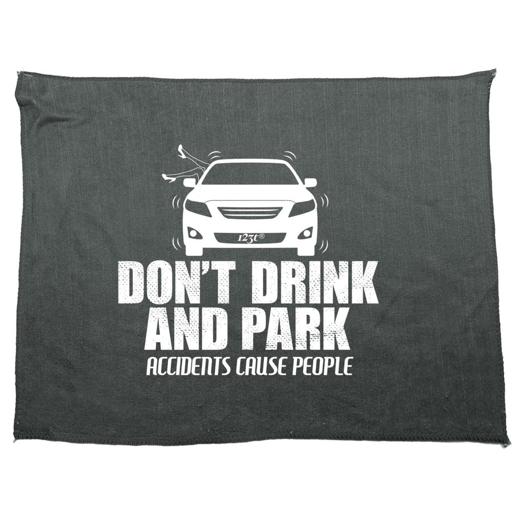 Alcohol Dont Drink And Park - Funny Novelty Soft Sport Microfiber Towel - 123t Australia | Funny T-Shirts Mugs Novelty Gifts