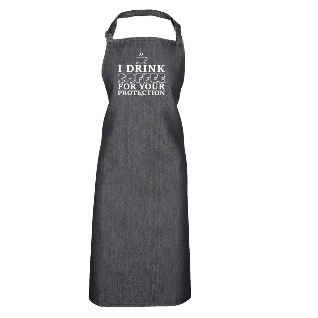 Alcohol Drink Coffee For Your Protection - Funny Novelty Kitchen Adult Apron - 123t Australia | Funny T-Shirts Mugs Novelty Gifts