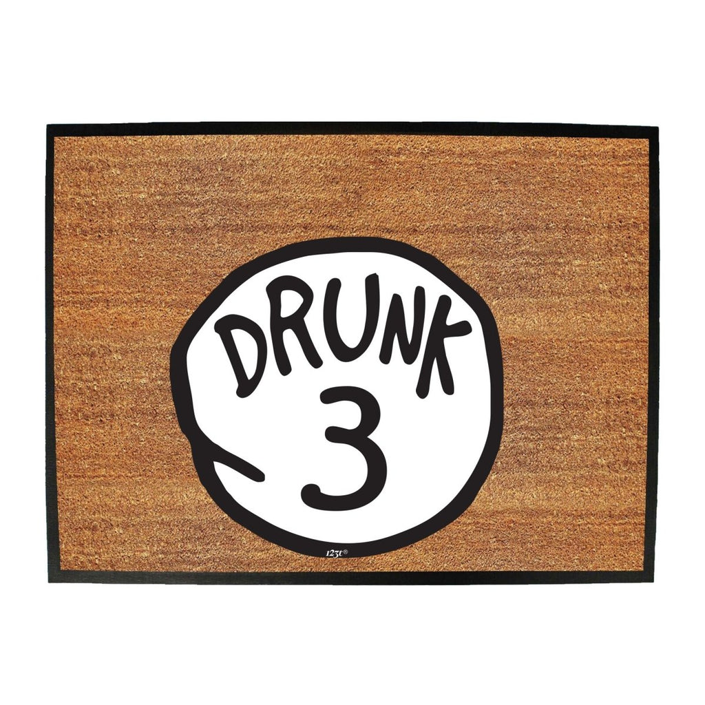 Alcohol Drunk 3 - Funny Novelty Doormat Man Cave Floor mat - 123t Australia | Funny T-Shirts Mugs Novelty Gifts