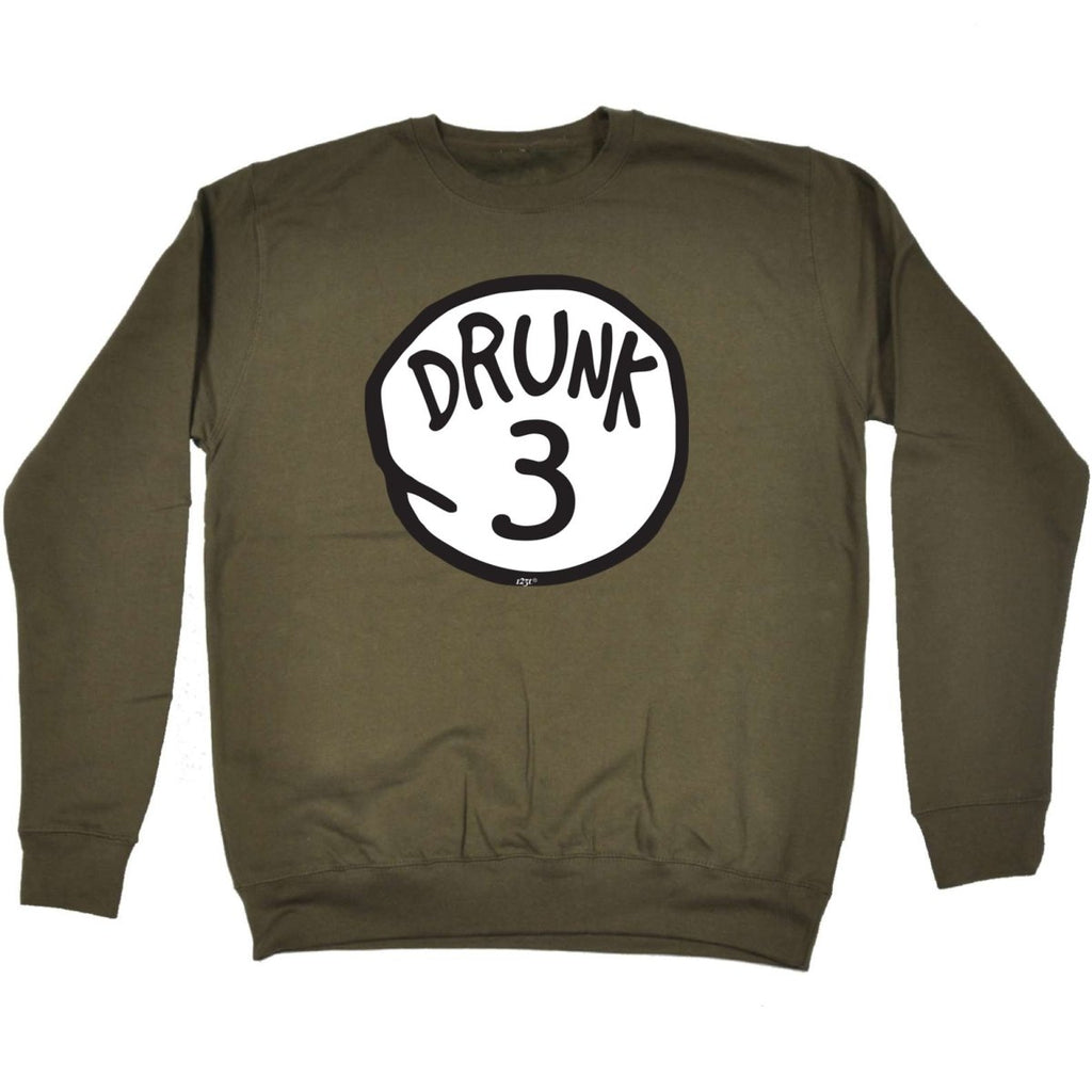 Alcohol Drunk 3 - Funny Novelty Sweatshirt - 123t Australia | Funny T-Shirts Mugs Novelty Gifts