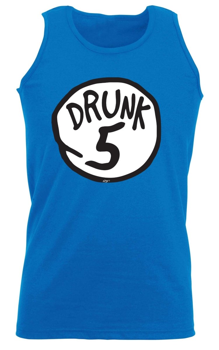 Alcohol Drunk 5 - Funny Novelty Vest Singlet Unisex Tank Top - 123t Australia | Funny T-Shirts Mugs Novelty Gifts