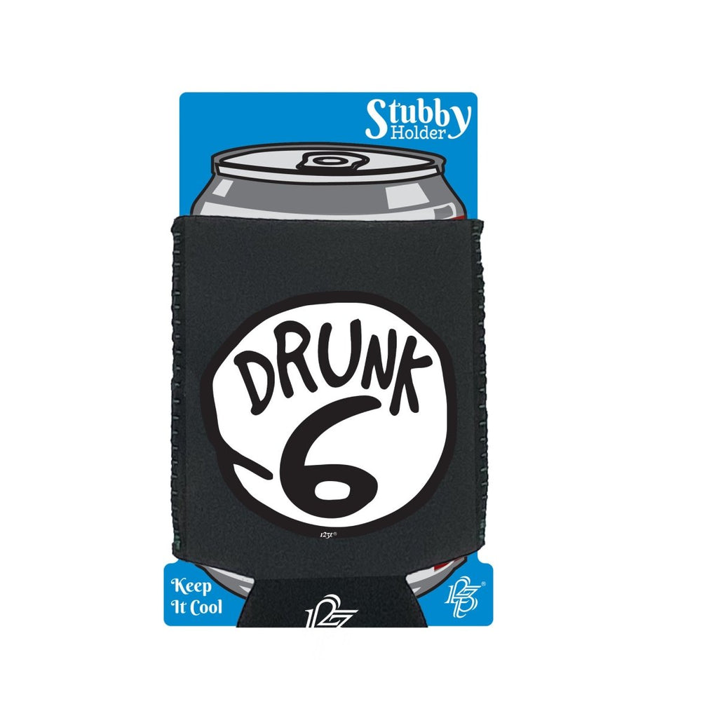 Alcohol Drunk 6 - Funny Novelty Stubby Holder With Base - 123t Australia | Funny T-Shirts Mugs Novelty Gifts