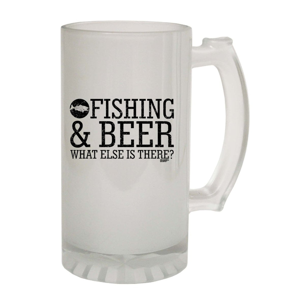 Alcohol Dw Fishing And Beer What Else Is There - Funny Novelty Beer Stein - 123t Australia | Funny T-Shirts Mugs Novelty Gifts