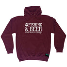 Alcohol Dw Fishing And Beer What Else Is There - Funny Novelty Hoodies Hoodie - 123t Australia | Funny T-Shirts Mugs Novelty Gifts
