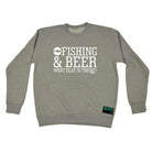 Alcohol Dw Fishing And Beer What Else Is There - Funny Novelty Sweatshirt - 123t Australia | Funny T-Shirts Mugs Novelty Gifts