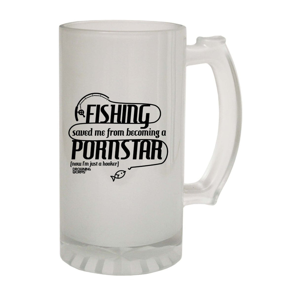 Alcohol Dw Fishing Saved Me From Becoming A Pornstar - Funny Novelty Beer Stein - 123t Australia | Funny T-Shirts Mugs Novelty Gifts
