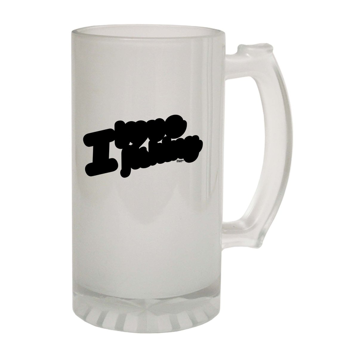 Alcohol Dw I Love Fishing Stencil - Funny Novelty Beer Stein - 123t Australia | Funny T-Shirts Mugs Novelty Gifts