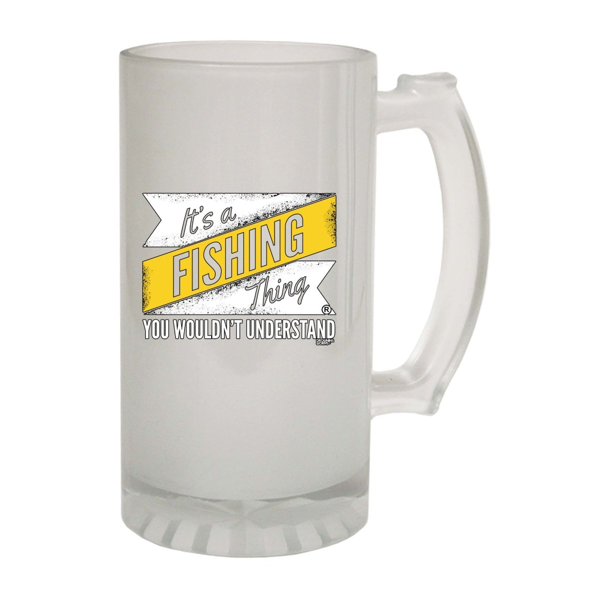 Alcohol Dw Its A Fishing Thing - Funny Novelty Beer Stein - 123t Australia | Funny T-Shirts Mugs Novelty Gifts