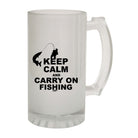 Alcohol Dw Keep Calm And Carry On Fishing - Funny Novelty Beer Stein - 123t Australia | Funny T-Shirts Mugs Novelty Gifts