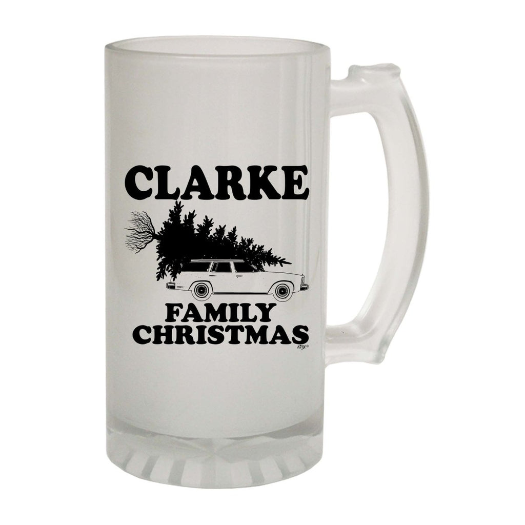 Alcohol Family Christmas Clarke - Funny Novelty Beer Stein - 123t Australia | Funny T-Shirts Mugs Novelty Gifts