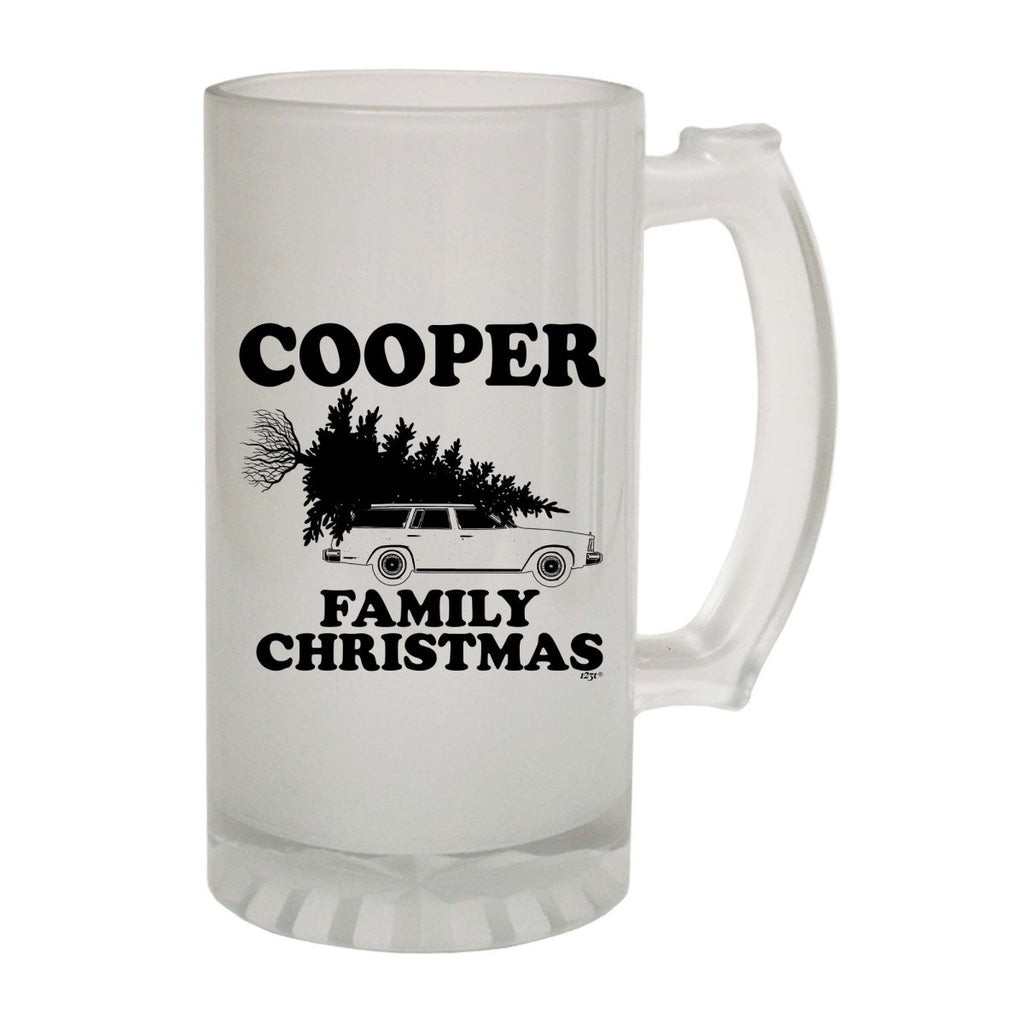 Alcohol Family Christmas Cooper - Funny Novelty Beer Stein - 123t Australia | Funny T-Shirts Mugs Novelty Gifts