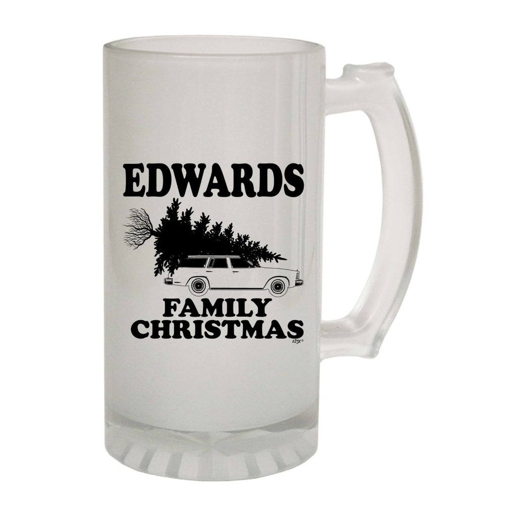 Alcohol Family Christmas Edwards - Funny Novelty Beer Stein - 123t Australia | Funny T-Shirts Mugs Novelty Gifts
