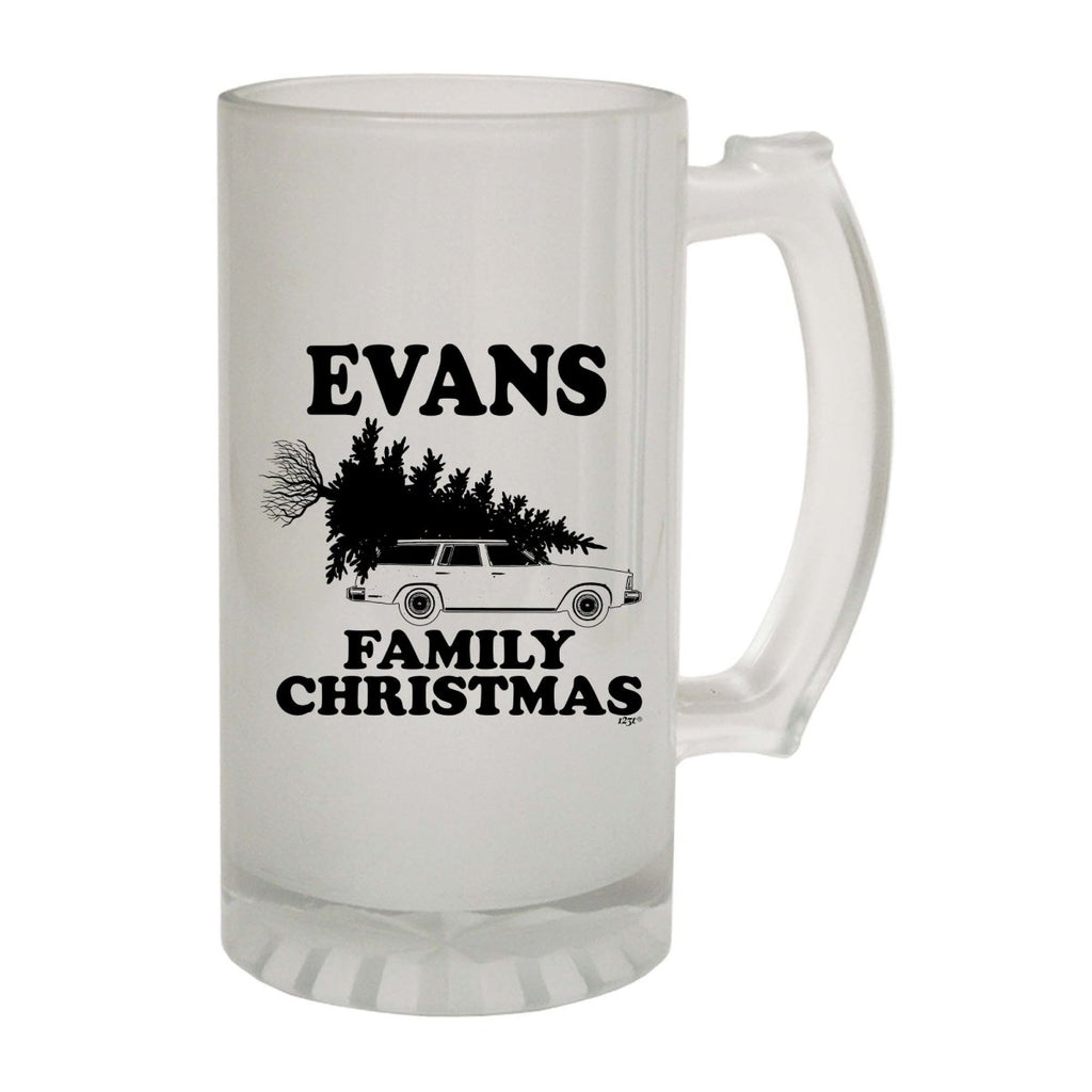 Alcohol Family Christmas Evans - Funny Novelty Beer Stein - 123t Australia | Funny T-Shirts Mugs Novelty Gifts