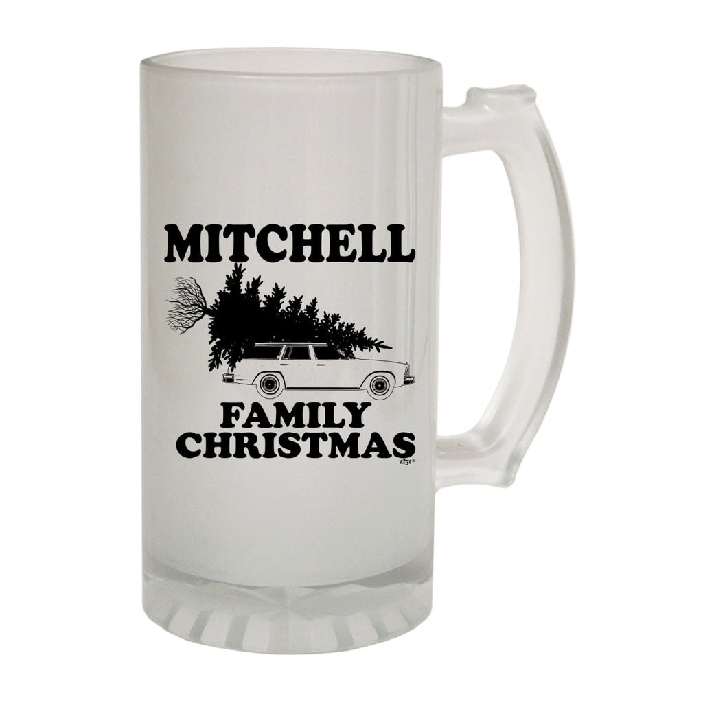 Alcohol Family Christmas Mitchell - Funny Novelty Beer Stein - 123t Australia | Funny T-Shirts Mugs Novelty Gifts